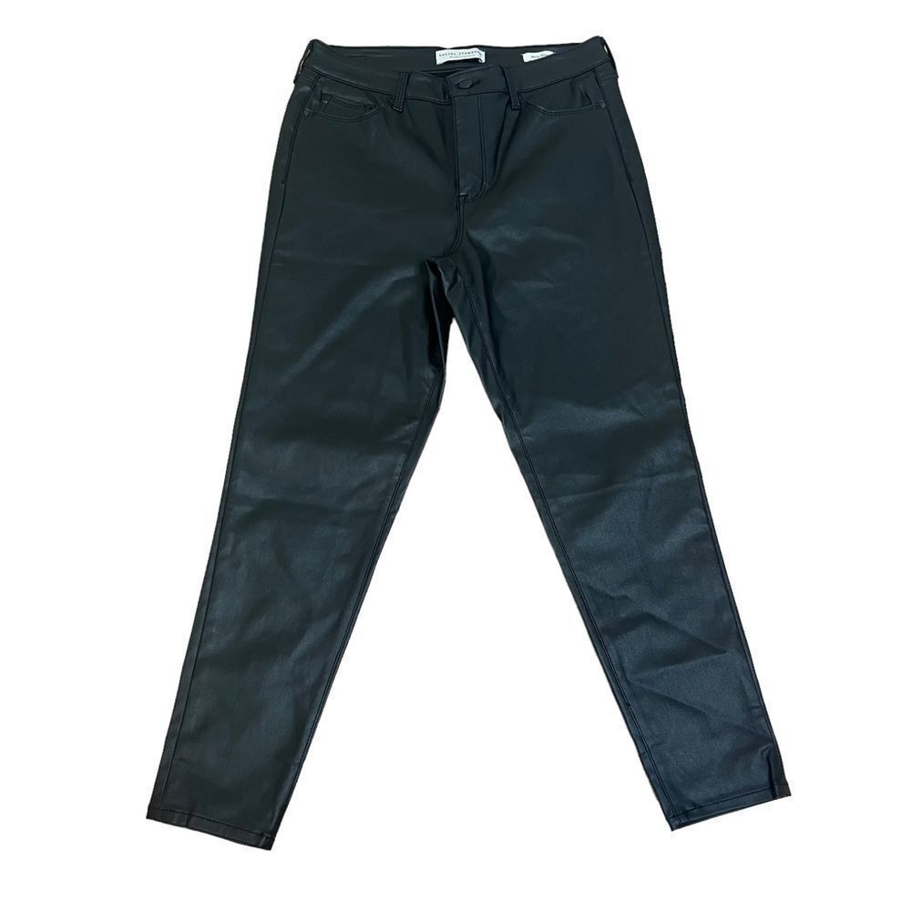 Social Standard by Sanctuary Faux Leather Skinny Ankle Pants Sz 10